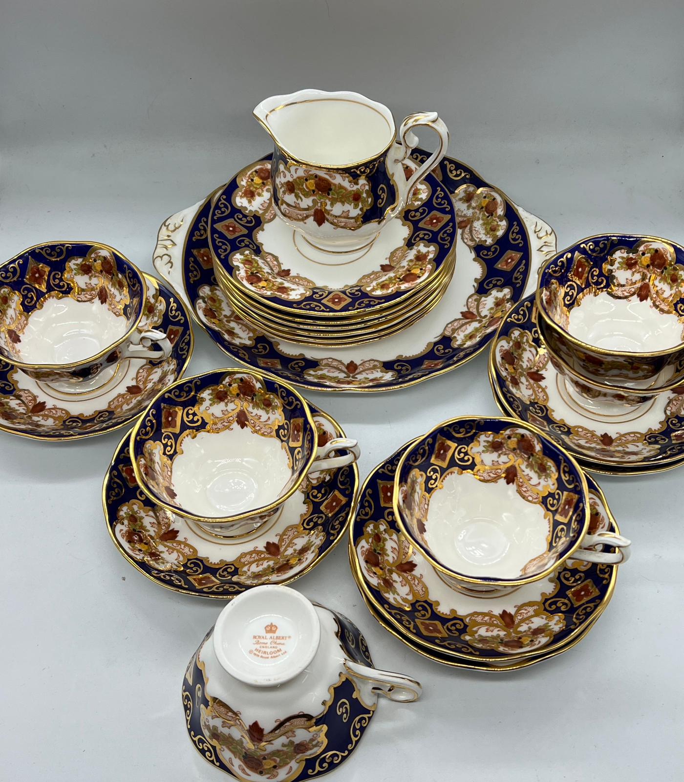 Royal Albert bone china "Heirloom" part tea service - Image 5 of 5