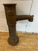 A cast metal water pump part (H50cm)