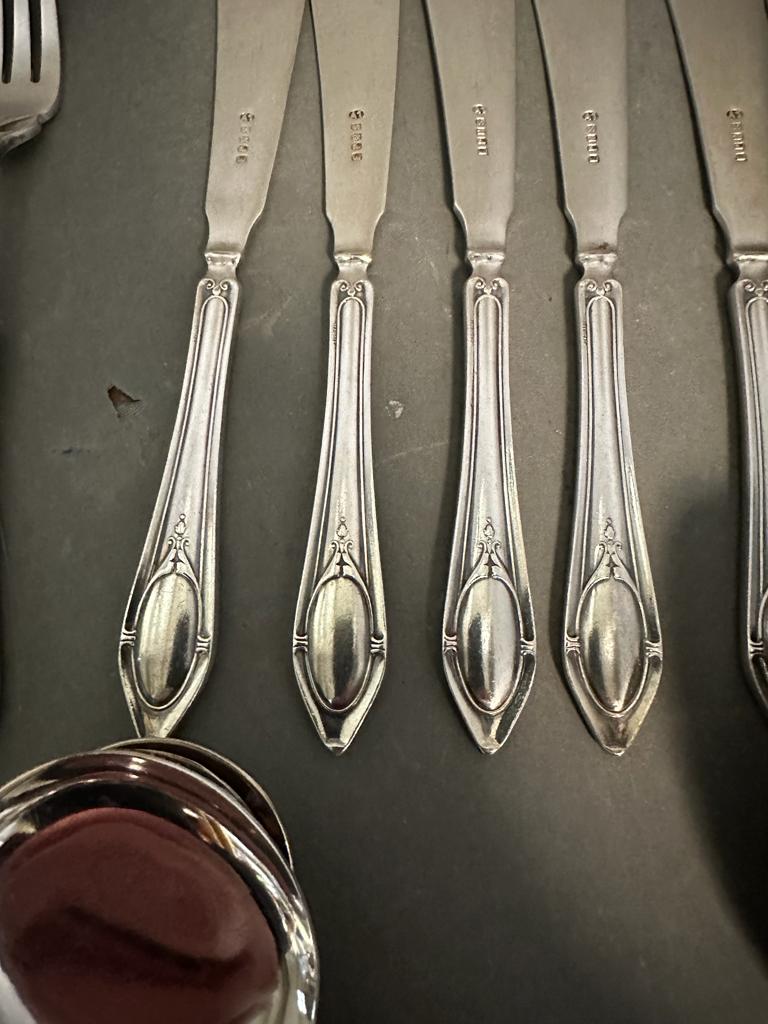 A six place setting cutlery set by Insignia Plate along with some other plated cutlery. - Image 6 of 8