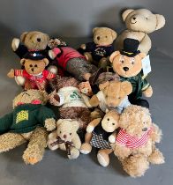 A selection of collectable bears