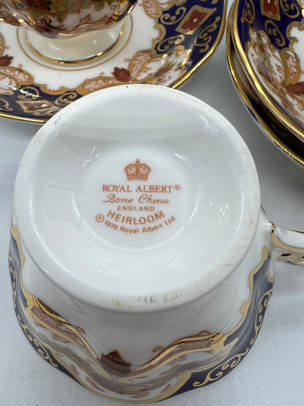 Royal Albert bone china "Heirloom" part tea service - Image 3 of 5