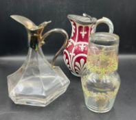 A selection of jugs and glassware