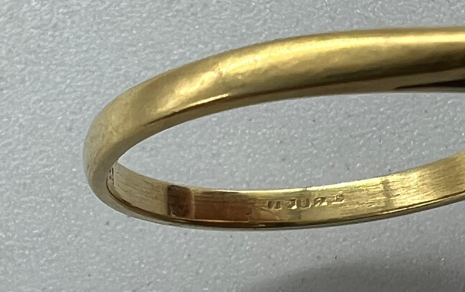 An 18ct diamond ring on yellow gold setting Size P - Image 5 of 8