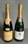 Two bottles of champagne to include: Champagne Lavenue and a bottle of Nicolas Feuillate Brut.