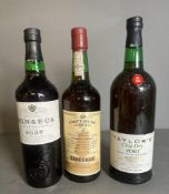 A selection of Ports: to include Fonseca 10 Year Old Port, Taylors Chip Dry Port, Sandeman