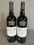 Two Bottles of Taylor's 2012 Late Bottled Vintage Port