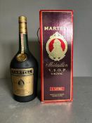 A 1 Litre boxed bottle of Martell Medaillon VSOP cognac 1983