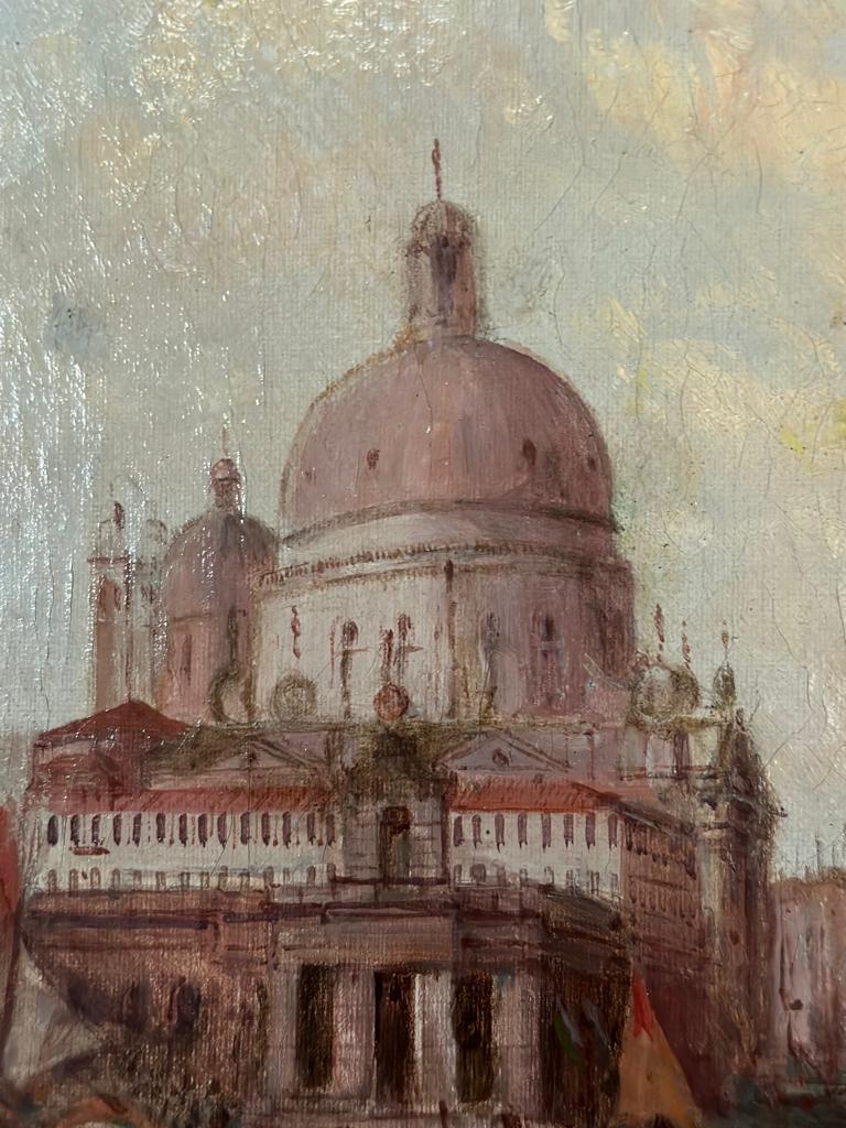 Alfred Pollentine (1836-1890) "The Ducal Palace, Venice" Signed bottom right, inscribed verso, oil - Image 5 of 8