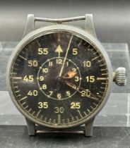 A rare Laco Beobachtungsuhr or 'Observers Watch' WWII. Nr H 3922 F123883