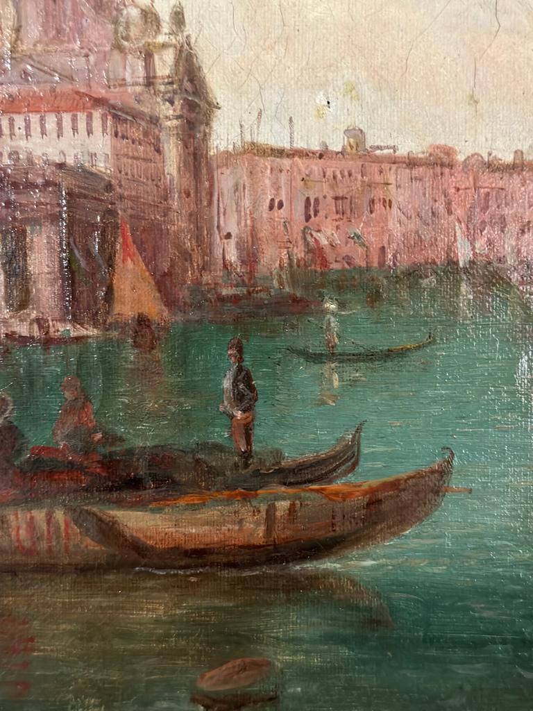 Alfred Pollentine (1836-1890) "The Ducal Palace, Venice" Signed bottom right, inscribed verso, oil - Image 8 of 8