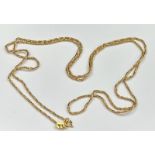 An 18ct, marked 750, gold necklace with an approximate weight of 7.2g