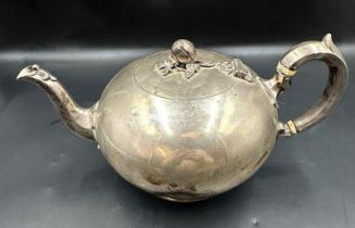 A Victorian silver teapot, stamped Widdowson & Veale Strand to base. Made by Edward & John Barnard
