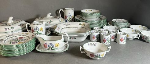 A part Spode Summer Palace dinner service to include side plates, dinner plates and coffee cups