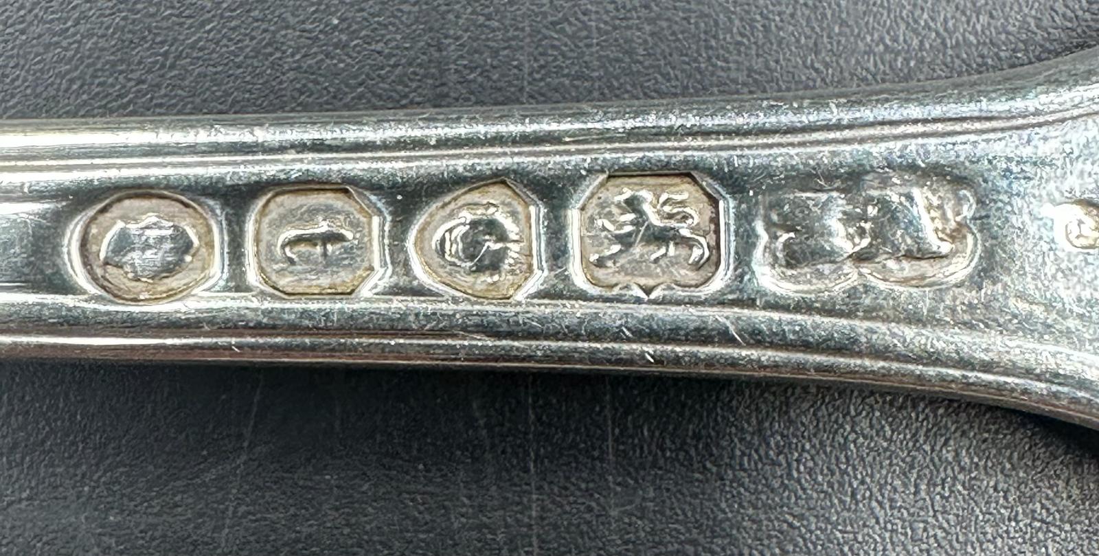 A set of six silver Georgian forks, hallmarked for London 1834. Approximate weight 330g. - Image 3 of 3