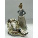 Lladro figurine "A Sleep in the Hay" (H26cm W20cm)