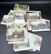 A selection of approximately 85 vintage postcards including Victorian.