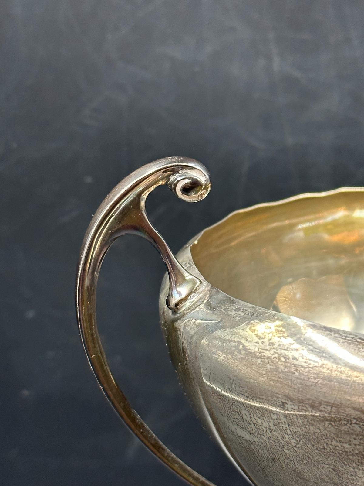 A silver trophy, engraved, hallmarked for Birmingham, approximate total weight excluding stand is - Image 6 of 6