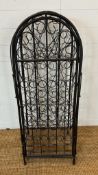 A thirty seven wine caged wine rack (H110cm)