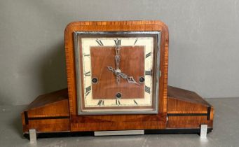 An Eight day Art Deco style mantle clock