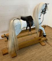 Dapple grey rocking horse by Lamorna of Somerset Limited edition 143 Barely 2008. The rocking