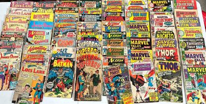 A large quantity of American comic books by DC and Marvel to include Batman, Thor and Fantastic Four