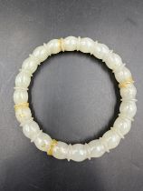 A Jade Bangle, 8cm in diameter.