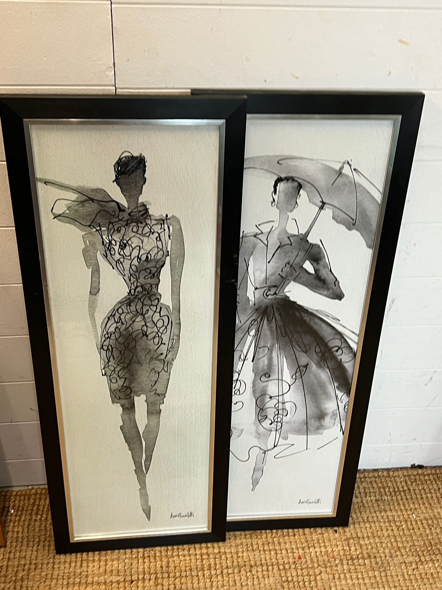 A pair of fashion prints