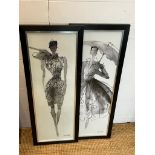 A pair of fashion prints