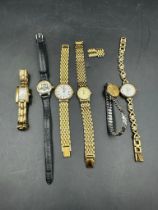 A selection of six Ladies watches including Rotary, Sekonda etc