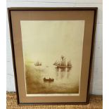 "Fishing Boats" limited edition print, signed