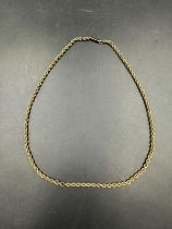 A 9ct gold chain AF, approximate total weight 4g