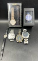 A selection of wristwatches to include: Seiko, Rotary, Pulsar, Sekonda and Cluse.