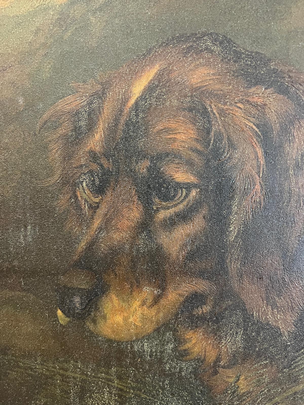 A portrait of a dog oil on board - Image 3 of 4