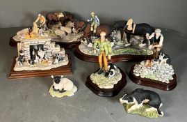 A selection of border fine Arts figure group