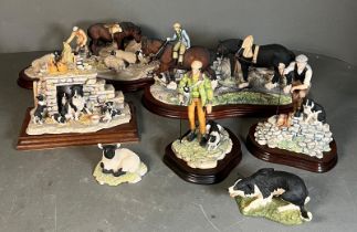 A selection of border fine Arts figure group