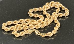 A 9ct gold necklace, with an approximate weight 0f 6.6g