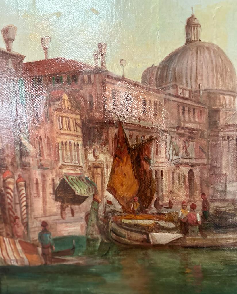 Alfred Pollentine (1836-1890) "The Grand Canal, Venice" Signed bottom right and inscribed verso, oil - Image 7 of 7