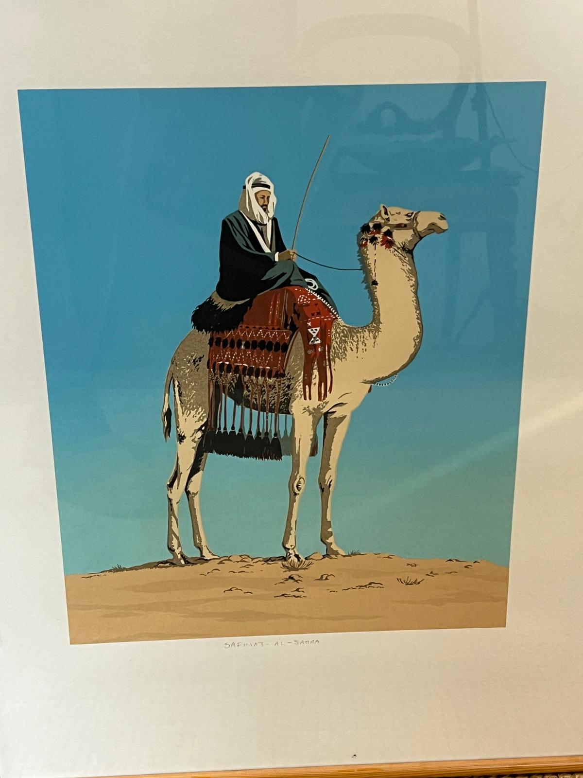 Three prints, two Bedouin style and one scenic scene - Image 3 of 8