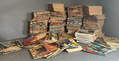 A large selection of pictures library comic books to include Commands, Battle and Air Ace, various