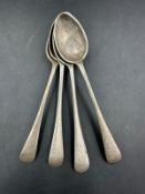 Four silver teaspoons, hallmarked for Sheffield by Joseph Rodgers & Sons dated 1905