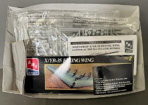 An AMT model kit of an X/YB-35 flying wing