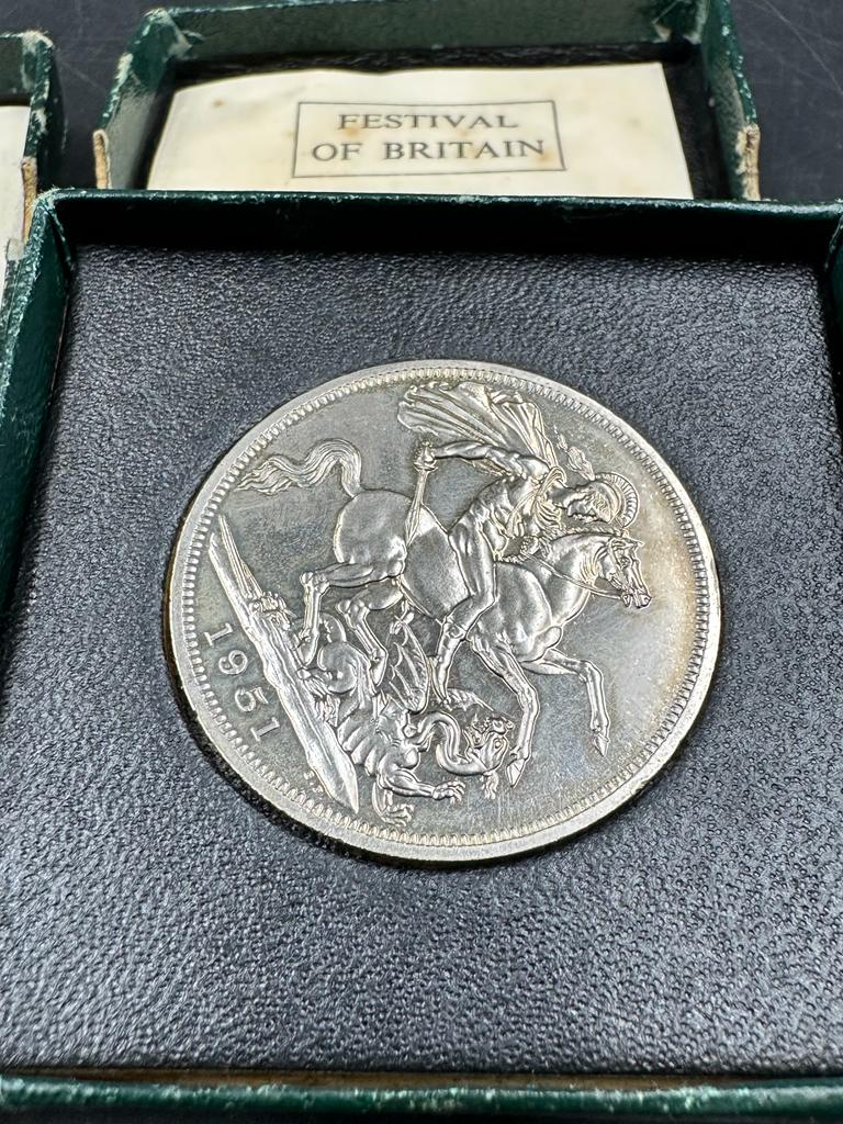Three festival of Britain 1951 crowns - Image 2 of 4