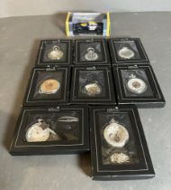 A selection of Atlas editions Heritage pocket watches and a boxed F1 car