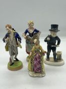 Four porcelain figures various makers