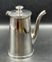 An EPNS Wilcox, Made in America, chocolate pot.