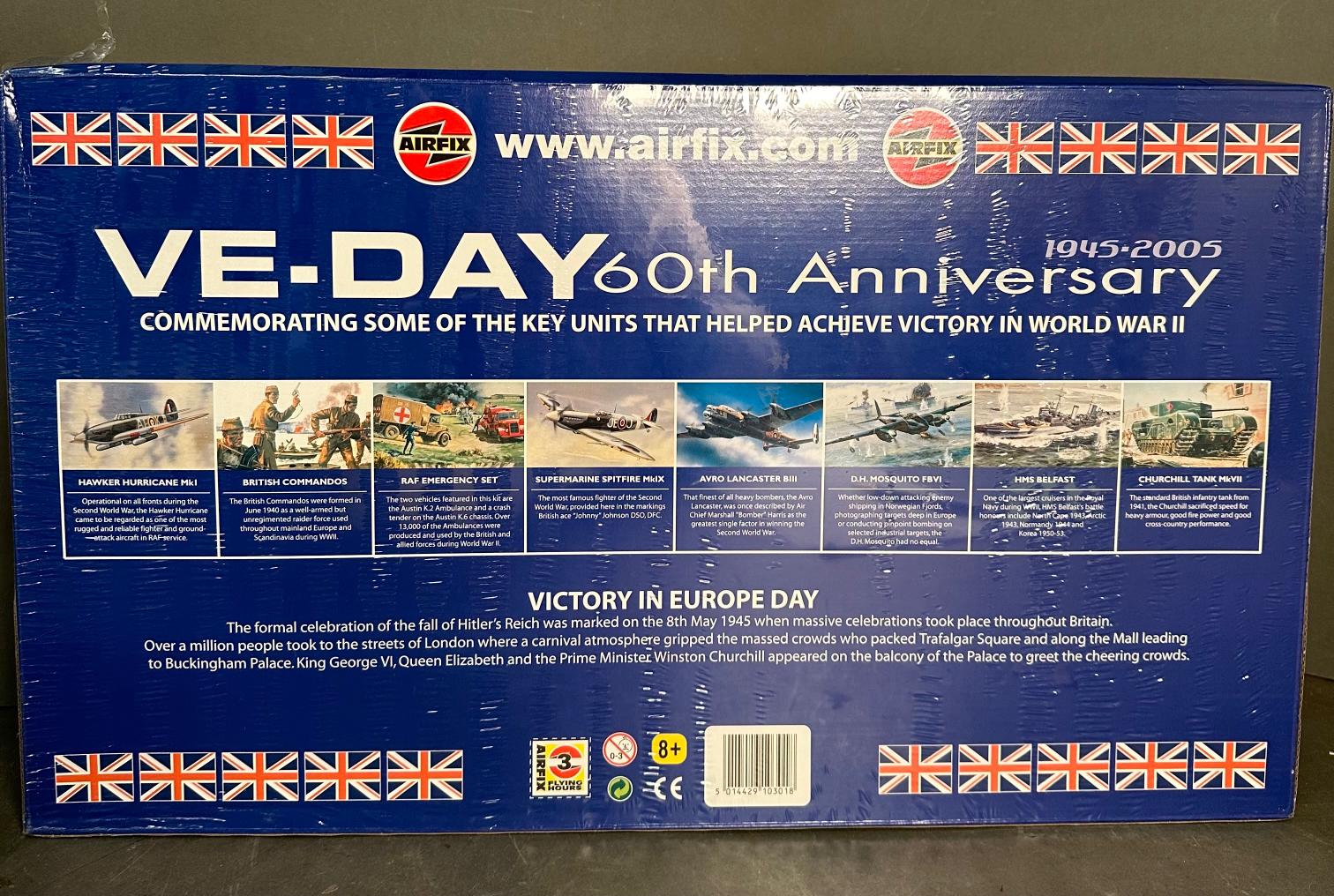 A boxed and sealed Airfix VE-Day 60th anniversary model kit - Image 3 of 3