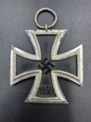 A WWII German 1939 Iron Cross medal, without ribbon.