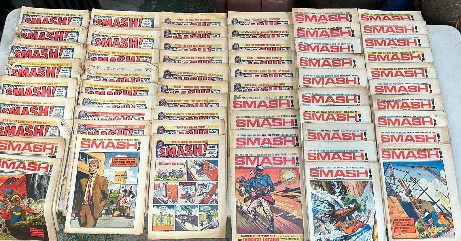 A collection of vintage Smash comics to include issues 1-3