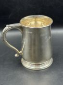 A silver tankard by Mappin & Webb, hallmarked for Sheffield 1968, approximate weight 333g