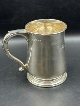 A silver tankard by Mappin & Webb, hallmarked for Sheffield 1968, approximate weight 333g